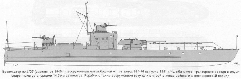 Речной бронекатер проекта 1125