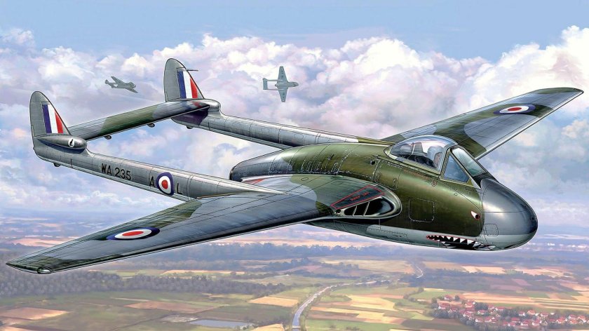 Истребитель de havilland dh.100 vampire