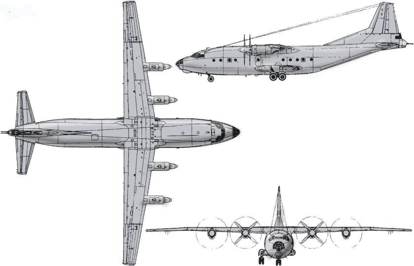 АН-12 транспортный самолёт