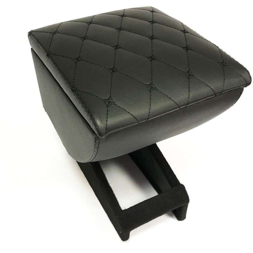 Подлокотник Chevrolet Niva с 2002-2009г. Черный экокожа