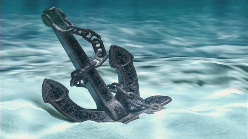 Якорь в воде