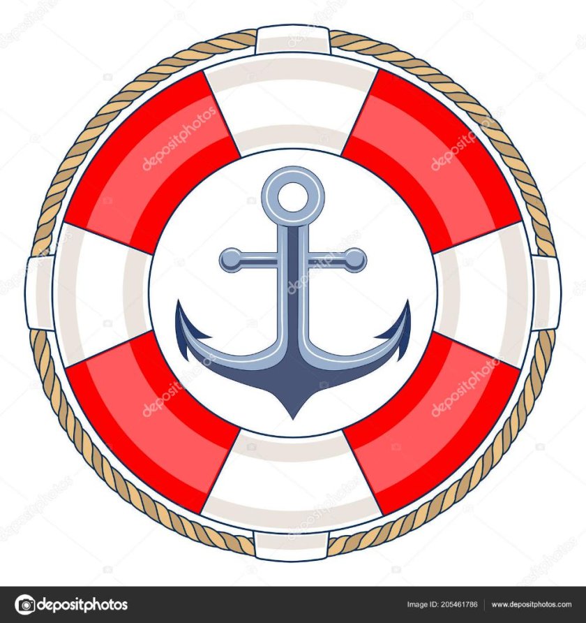 Якорь спасательный круг