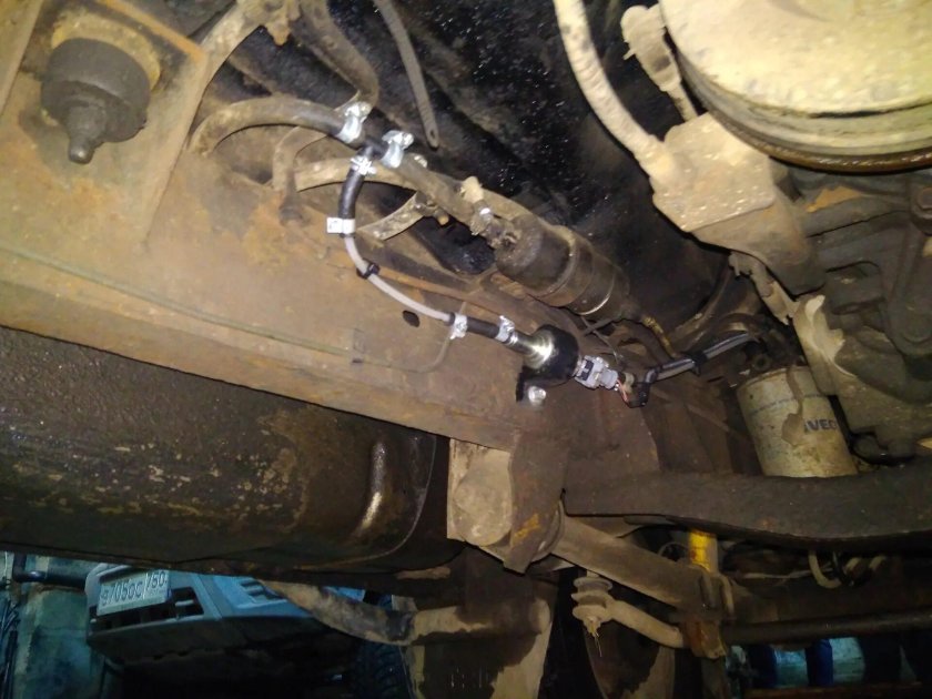 УАЗ 3303 снизу