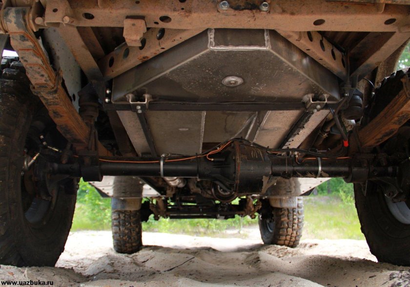 УАЗ 469 снизу