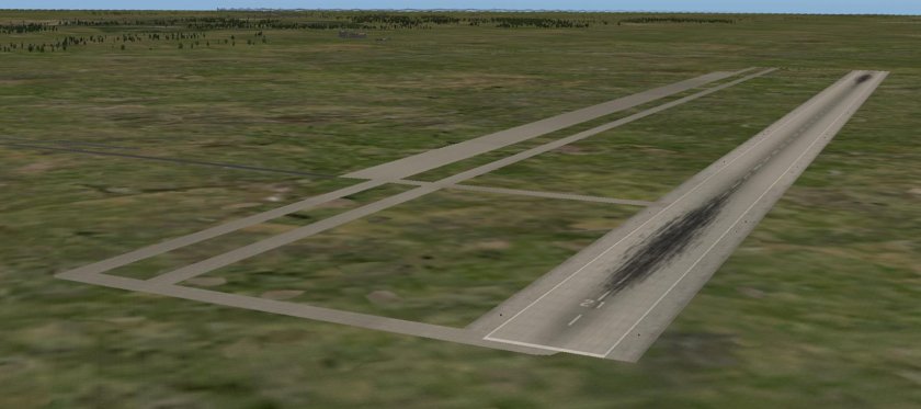 Аэродром Сочи разметка впп02