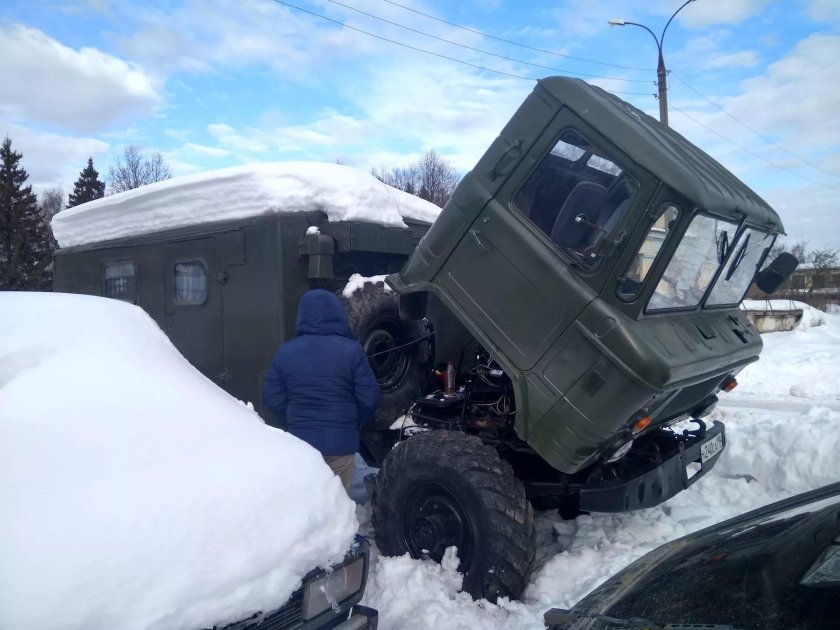 Армейский ГАЗ 66 С раздвижной крышей