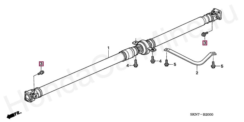 Карданный вал Хонда СРВ рд1