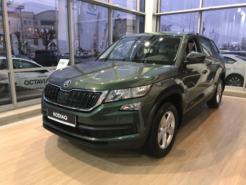Шкода Кодиак 2021 зеленый