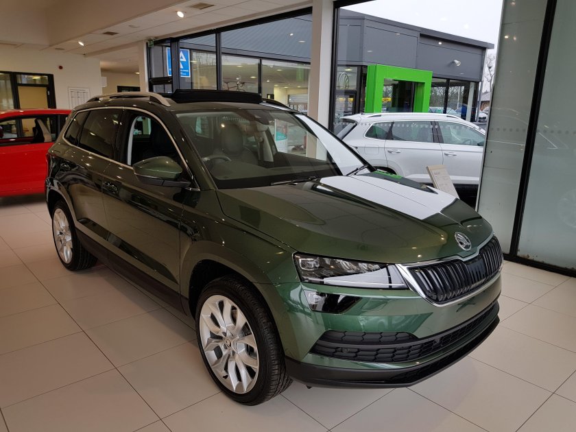 Шкода Карок Emerald Green