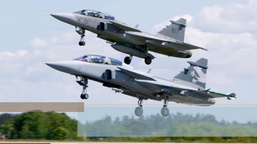 Самолет Грипен Швеция