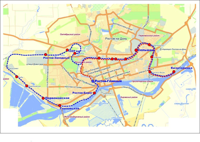Ростов на Дону карта электричек со станциями