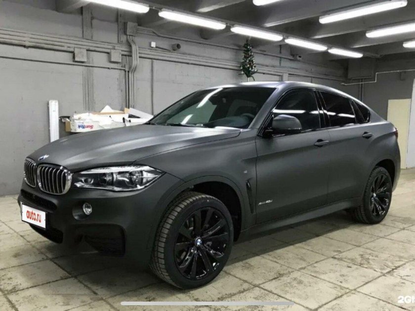 BMW x6m черный матовый