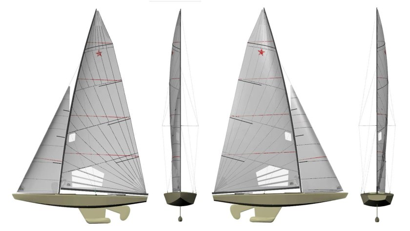 Модель яхты парусной Triumph 800