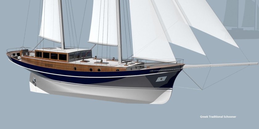 Парусно-моторная яхта