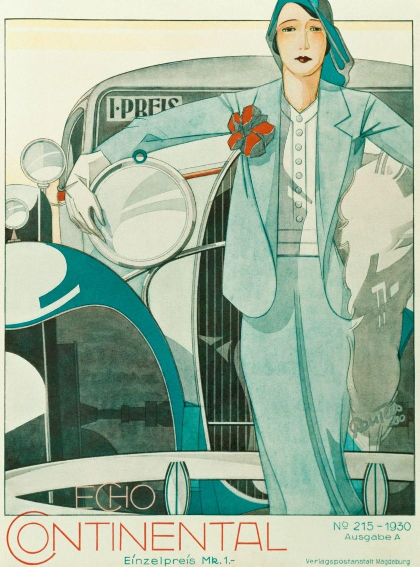 Ар деко рекламный плакат