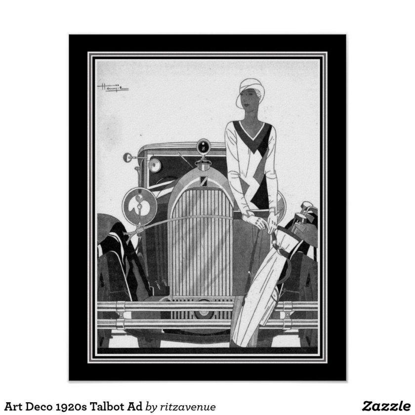 Плакаты рекламные арт-деко