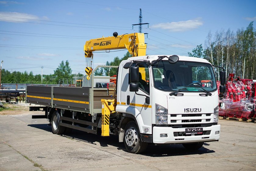 Isuzu forward 18.0 fvr34uls с манипулятором HKTC HLC-7016l