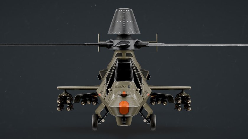 Вертолёт ка 58 чёрный призрак