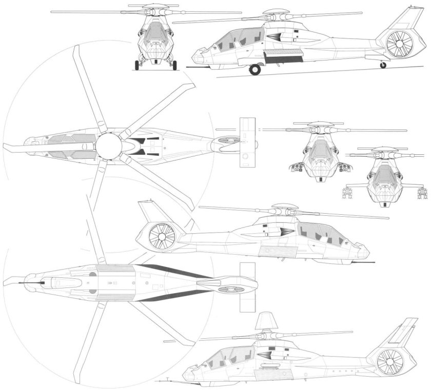 Rah 66 Comanche чертёж