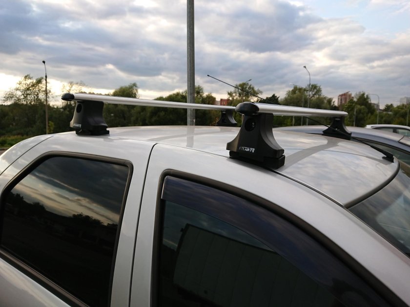 Багажник на крышу Рено Логан 1 Атлант