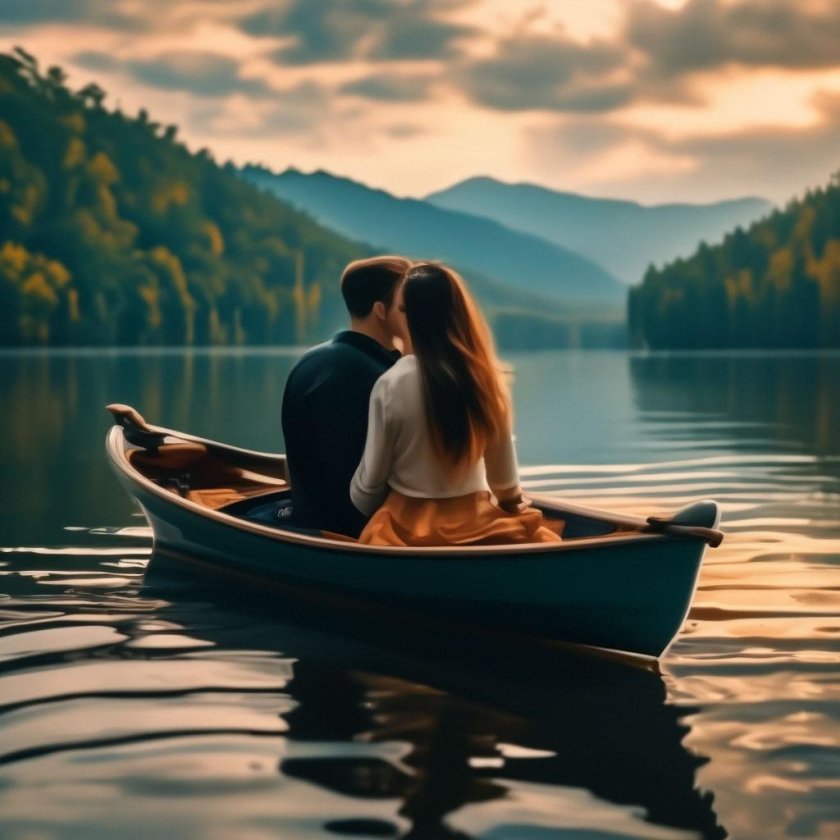 Лодка на озере