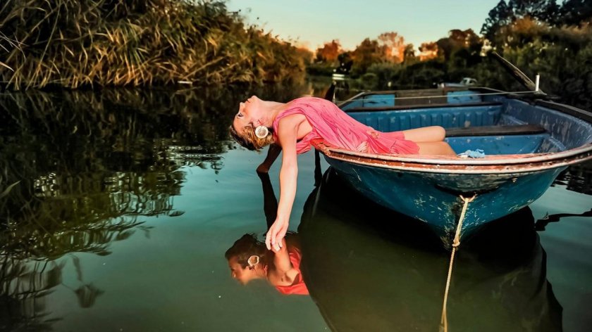 Фотосессия в лодке