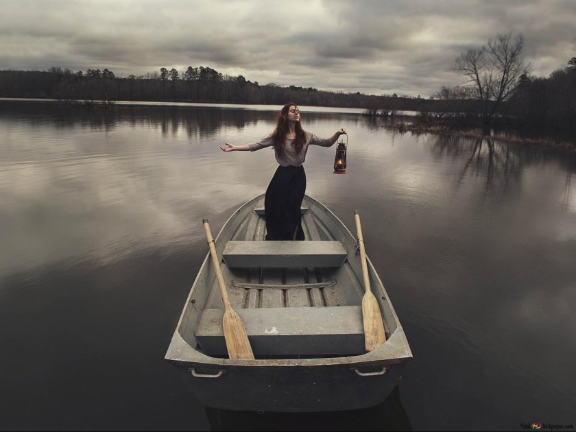 Фотосессия в лодке