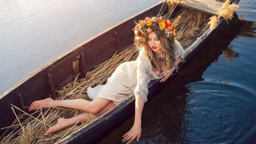 Фотосессия в лодке