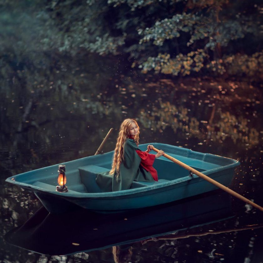 Фотосессия в лодке