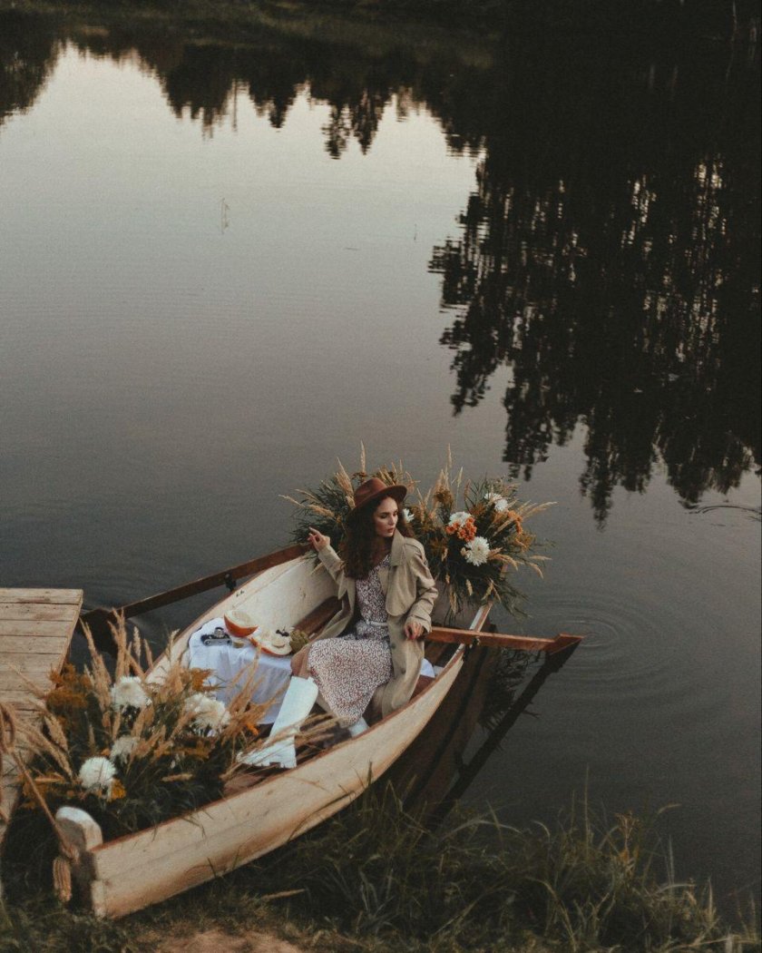 Фотосессия в лодке
