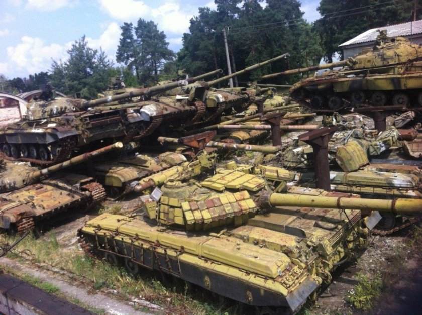 Кладбище танков т-72