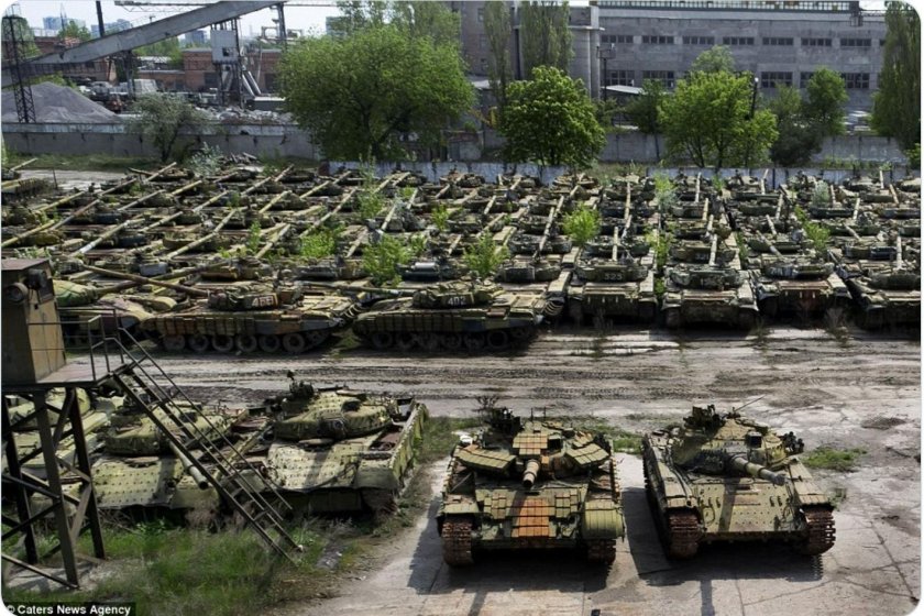 Кладбище танков т-72