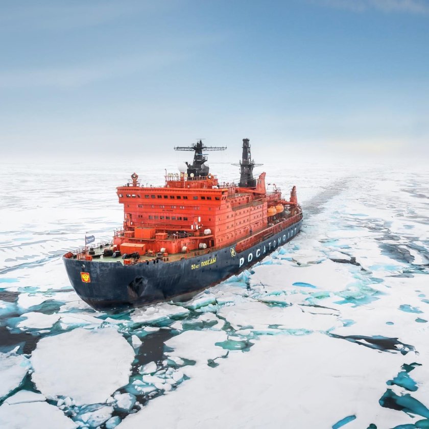 50 лет победы атомный ледокол