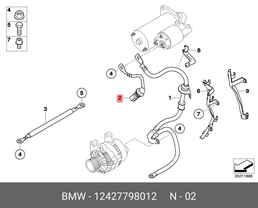Схема подключения стартера БМВ е46