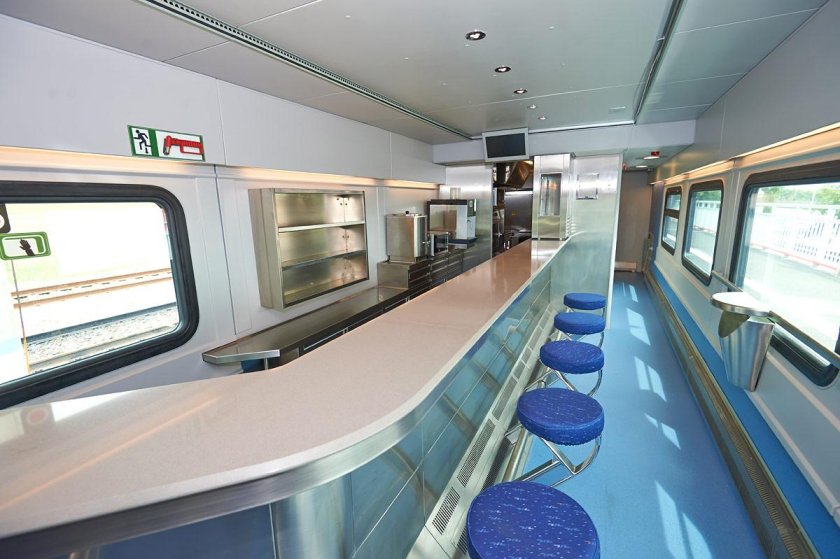 Поезд Стриж интерьер