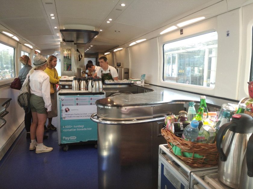 Вагон бистро в сапсане