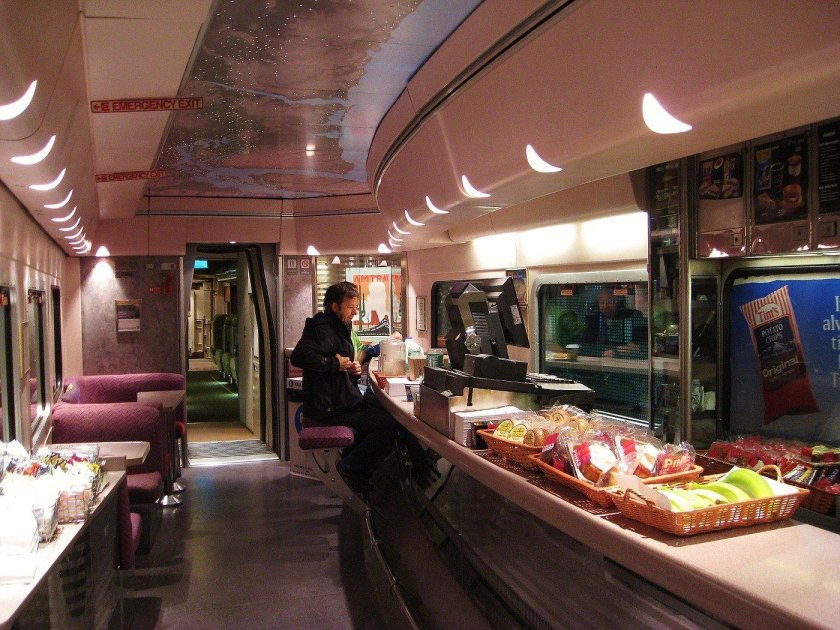 Вагон бистро в Сапсане что это