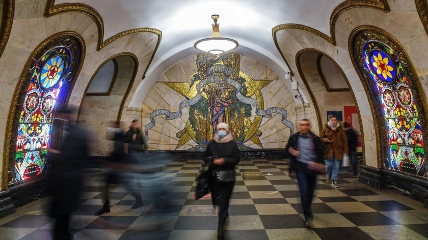 Станция Новослободская вестибюль