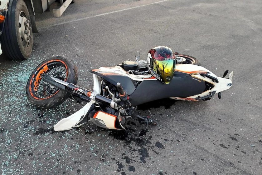 Мотоцикл авария