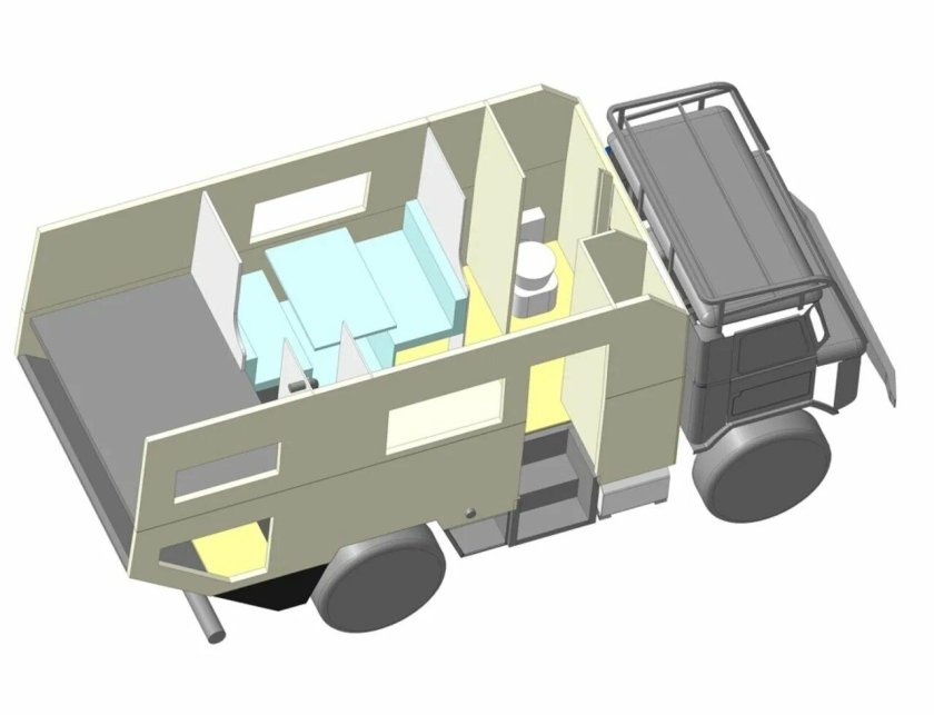 ГАЗ 66 кемпер автодом