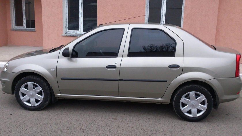 Renault logan 1 рестайлинг серый