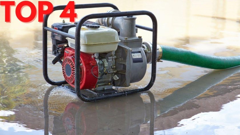 Полив мотопомпой