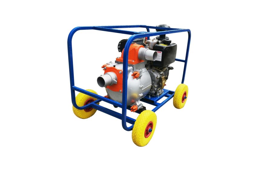 Мотопомпа дизельная s&amp;k td-100(9л.с, 85 куб м/ч,выс п.26,гл-8,д-100)