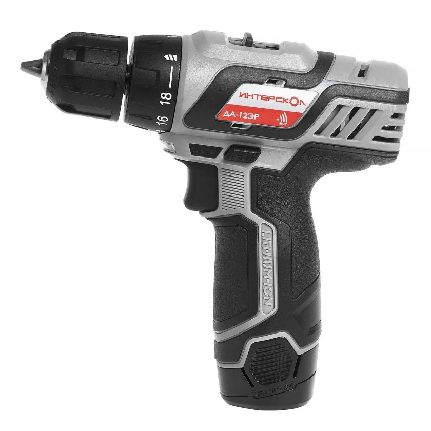 Дрель-шуруповерт Интерскол да-12эр