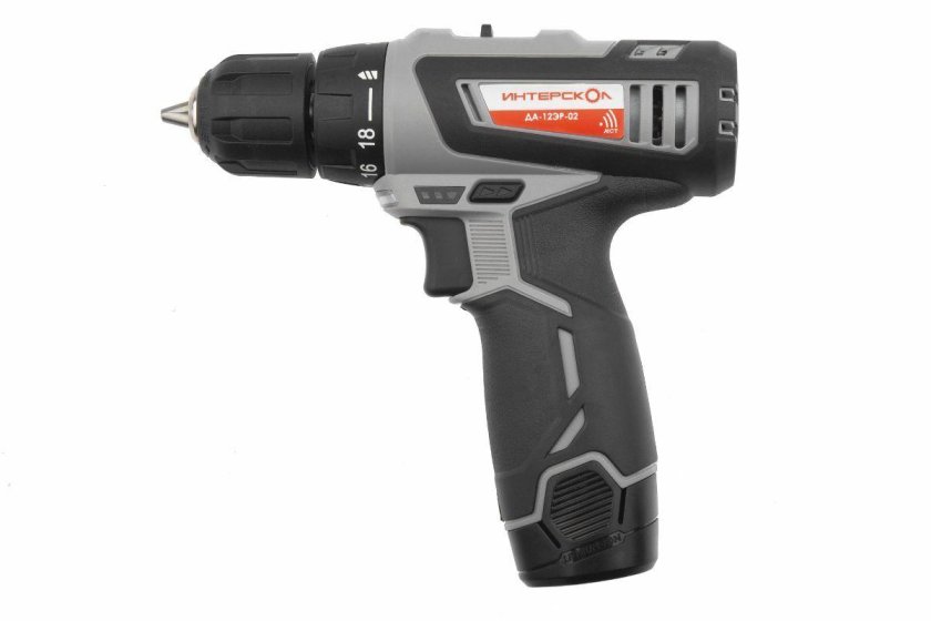 Аккумуляторная дрель-шуруповерт Интерскол да-12эр-02 534.0.2.02