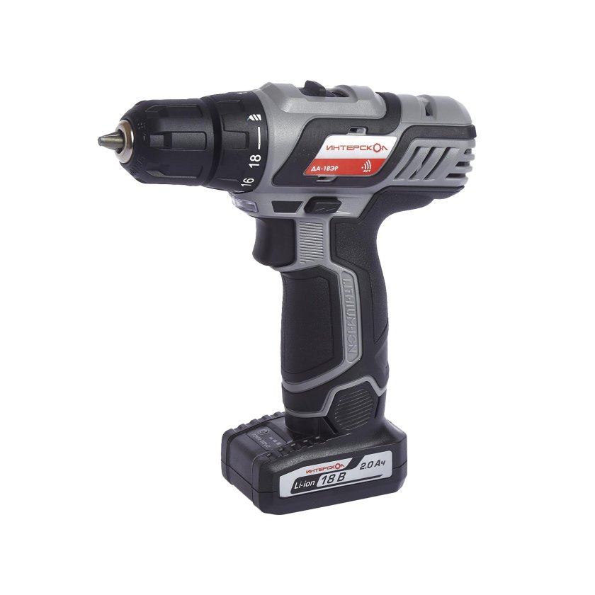 Аккумуляторная дрель-шуруповерт Интерскол да-18эр