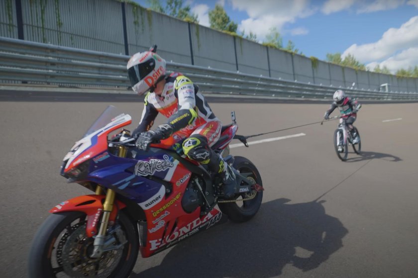 Велосипедист разгон