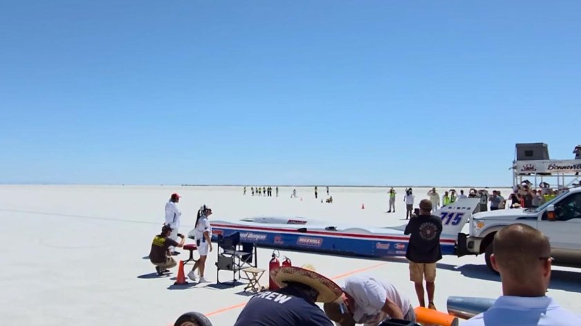 Bonneville salt flats race track
