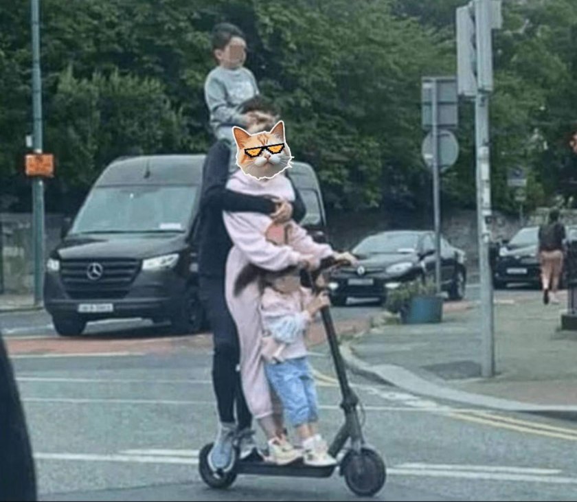 Самокат для взрослого и ребенка