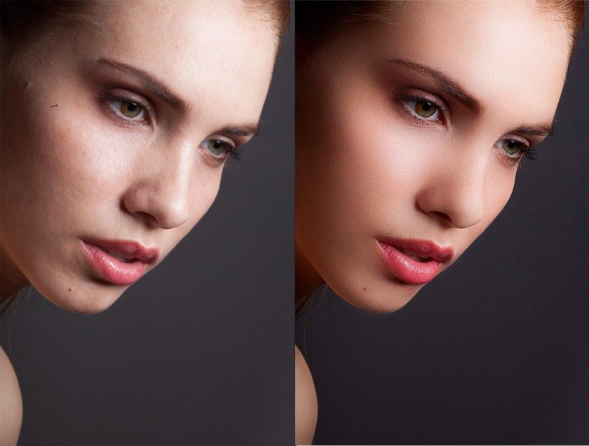 Dodge Burn ретушь